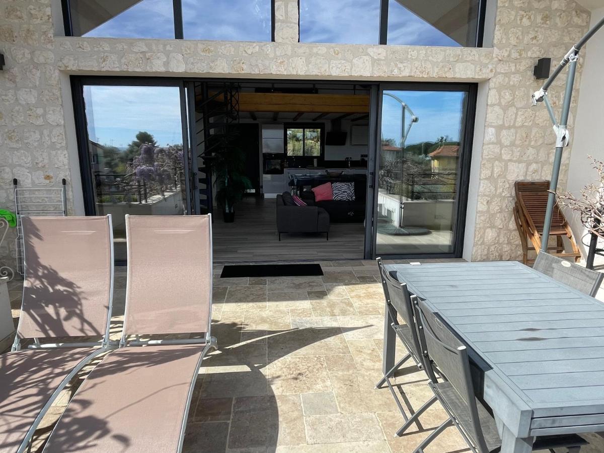Sublime Haut De Villa Apercu Mer /Hippodrome / Cagnes-sur-Mer Dış mekan fotoğraf